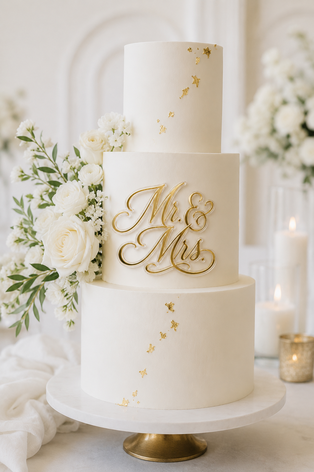 Personalized Cake Charm | Elegant Party Decor | Modern Cake Charm