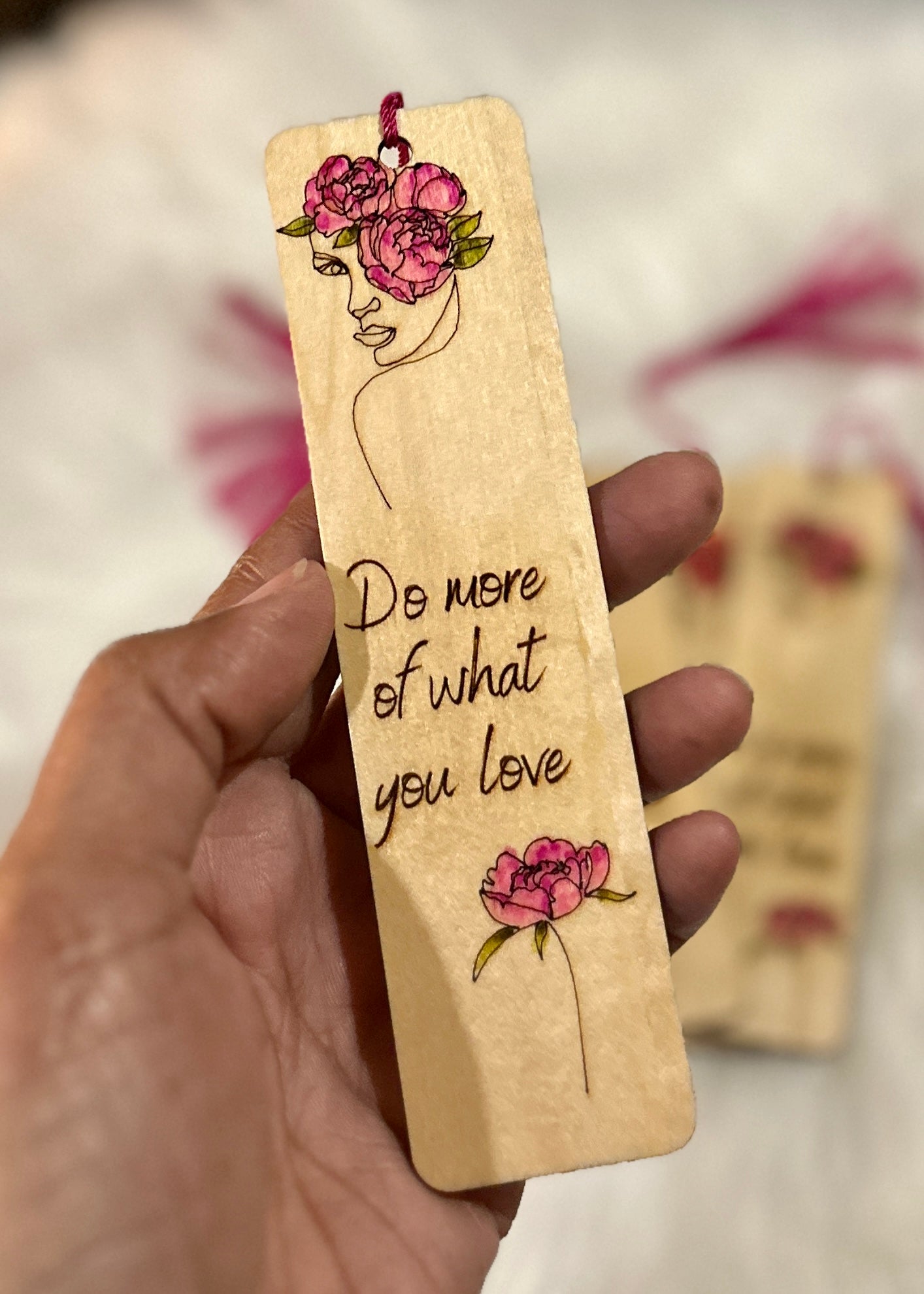 Wooden Laser-Cut Bookmark