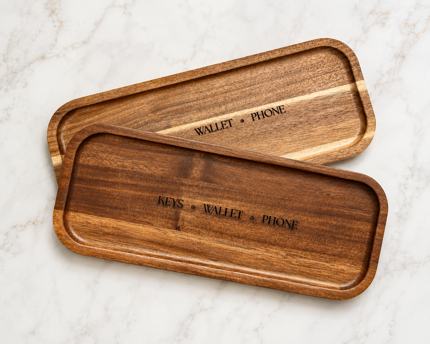 Engraved Wooden Catch-All Tray