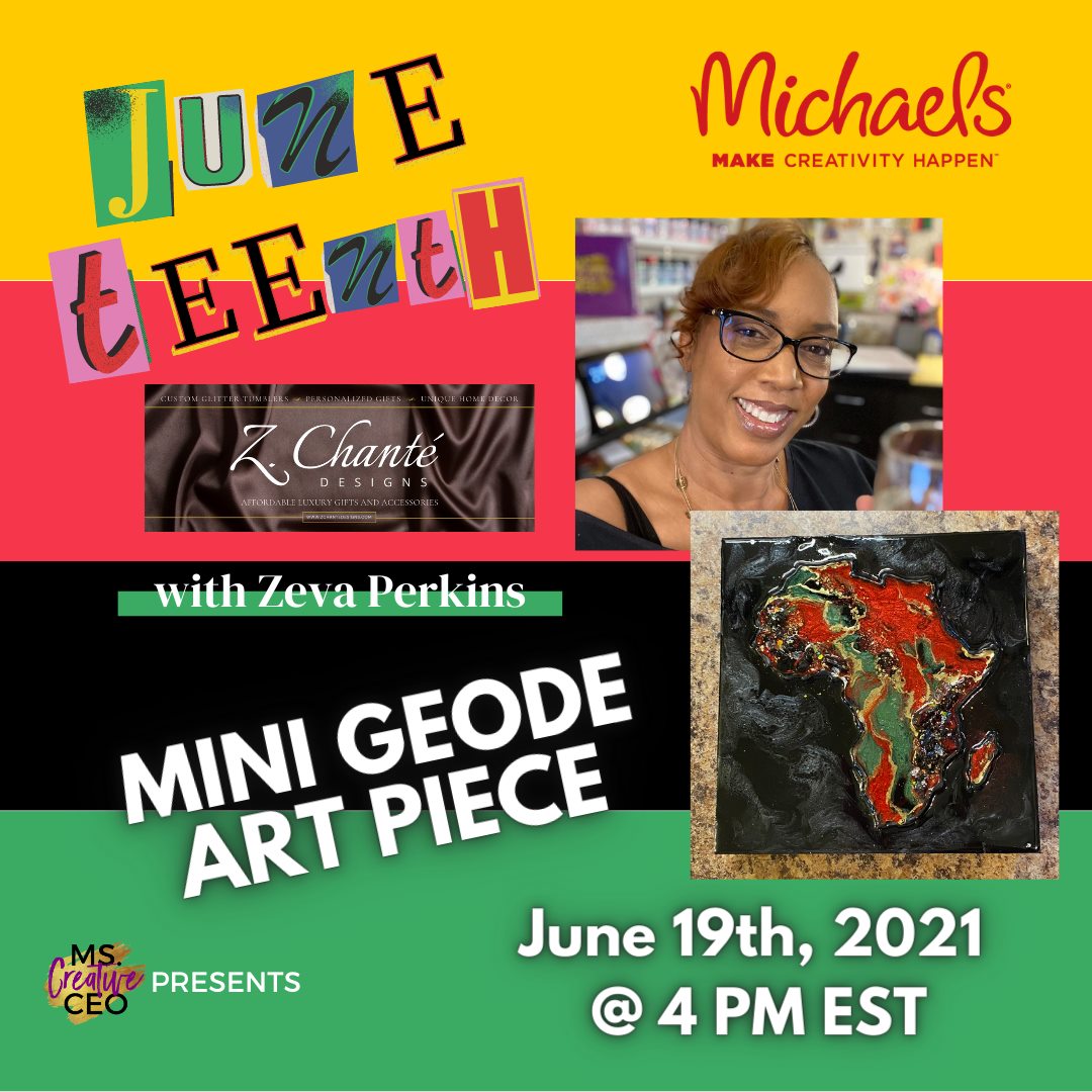 MINI AFRICA GEODE ARTWORK + AS SEEN ON MICHAELS