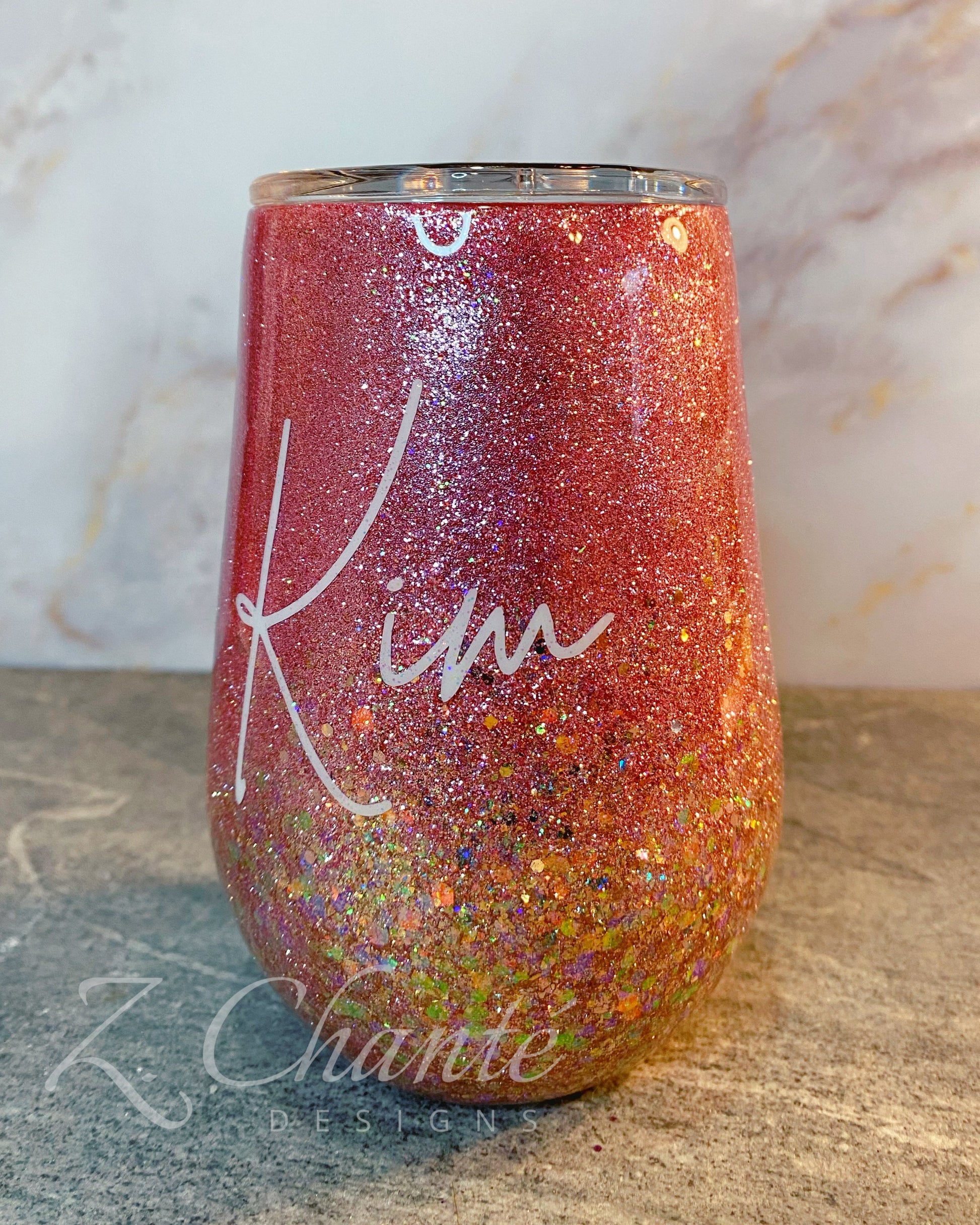 Z. Chante Designs; Personalized Wine Tumbler