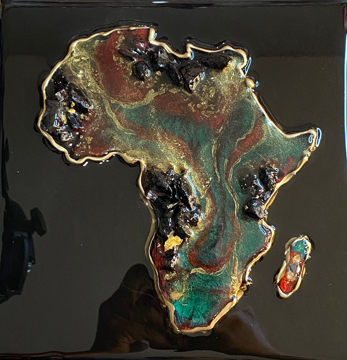 MINI AFRICA GEODE ARTWORK + AS SEEN ON MICHAELS