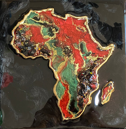MINI AFRICA GEODE ARTWORK + AS SEEN ON MICHAELS